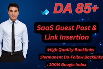 do guest post , link insertion on high quality saas websites
