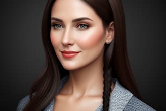 draw digital oil painting portrait from your photo