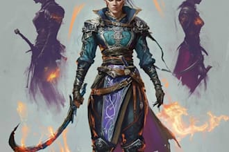 create a wonderful dnd character art