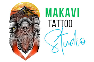 draw unique custom tattoos, realistic art, and sleeves