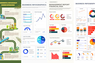 design a professional, and unique, business infographics or flow charts