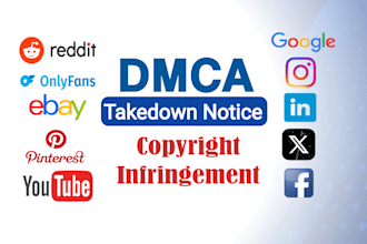 send dmca takedown notice google tiktok instagram