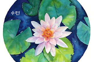 draw botanical illustration art for you
