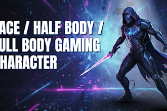 make a professional custom character art design