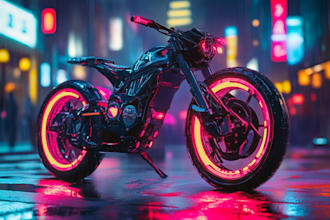 design bike design, sci fi illustration