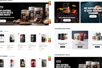 design supplements shopify store health and fitness health supplement website