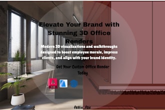 design office 3d visualization to boost employee morale