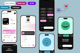 do minimal app interface design, wireframes and splash screen