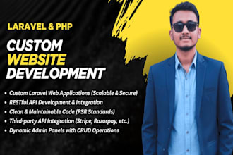 build a custom laravel website and web application