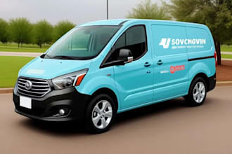 vehicle wrap design, car wrap design, van wrap design
