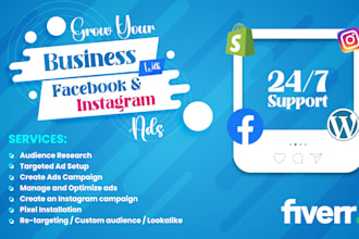setup your facebook and instagram ad campaign  for leads and sales