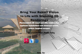design breathtaking 3d resort rendering and architectural visualization