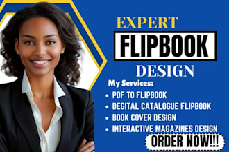 design your digital magazine, brochures,product catalog flipbook manual booklet
