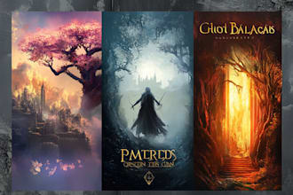 design fantasy book cover or ebook cover