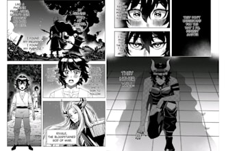 draw anime manga page panel comic book webcomic webtoon story as manga artist