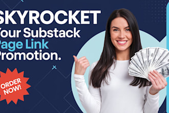 do massively promotion for your substack page link to real and active audience