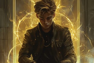 create an dnd character art and dnd character game art