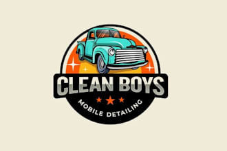 do automotive mobile detailing and car wash logo t shirt
