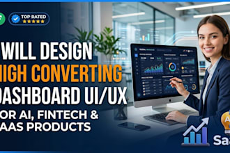 design high converting UI UX for ai fintech saas products