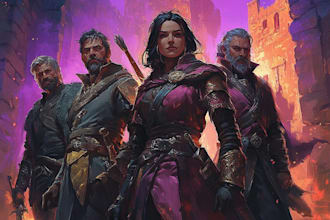 design your dnd character or party art