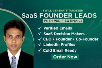 generate targeted saas founder leads with verified emails