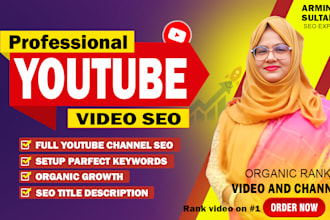 do youtube video SEO with vidiq for higher organic ranking and views