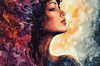 do paint abstract and surreal watercolor acrylic art