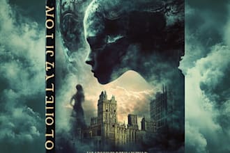 design fantasy book cover or ebook cover