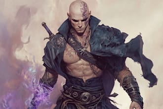 draw fantasy character illustration