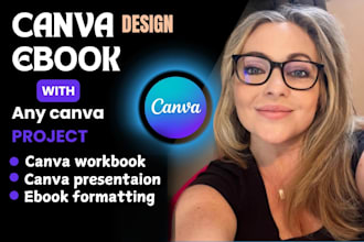canva ebook design, canva workbook pdf, ebook layout, lead magnet with canva pro