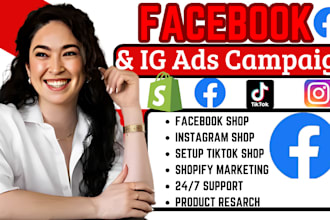 set up facebook shop instagram shop for shopify marketing