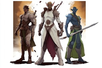 draw your dnd character art