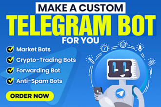 create a telegram bot with admin panel and channel