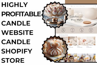 design selling private label candle shopify candle website candle shopify store
