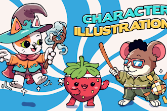 create animal and character illustration