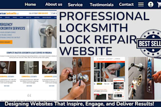 design locksmith lock repair lost keys lock installation key duplication website