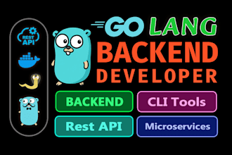develop or fix golang backend, rest apis, and cli tools