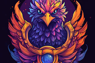 do awesome rpg fantasy or sci fi logo for you
