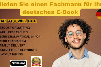 ghostwrite your german ebook on any topic
