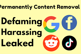 permanently remove harassing defaming or leaked content from websites and google
