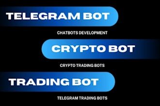 develop telegram trading bot, telegram crypto bot, solana telegram bot, ton bot