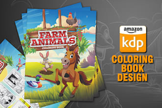 design ai coloring pages and covers for KDP
