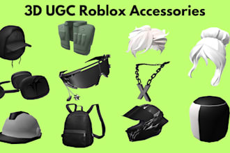 design amazing  roblox ugc accessories, and roblox items