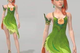 do 3d character modeling, 3d game character, 3d cartoon character, 3d animation