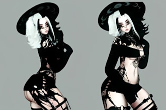 create custom vrchat avatar 3d model vrc avi vrc character 3d avatar 3d vtuber