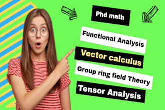assist in vector tensor functional analysis groups rings fields theory calculus