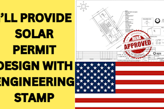 provide solar permit,proposal design and engineering stamp and pvsyst