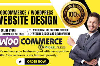 set up woocommerce website online store ecommerce website as a website builder