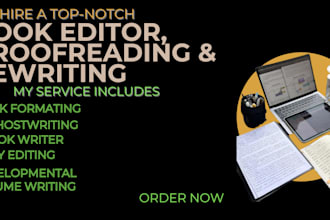 do typesetting, proofread, rewrite, format, copy edit, document, magazine cover