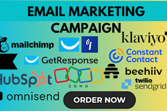 create mailchimp email marketing campaign  email automation newsletter design